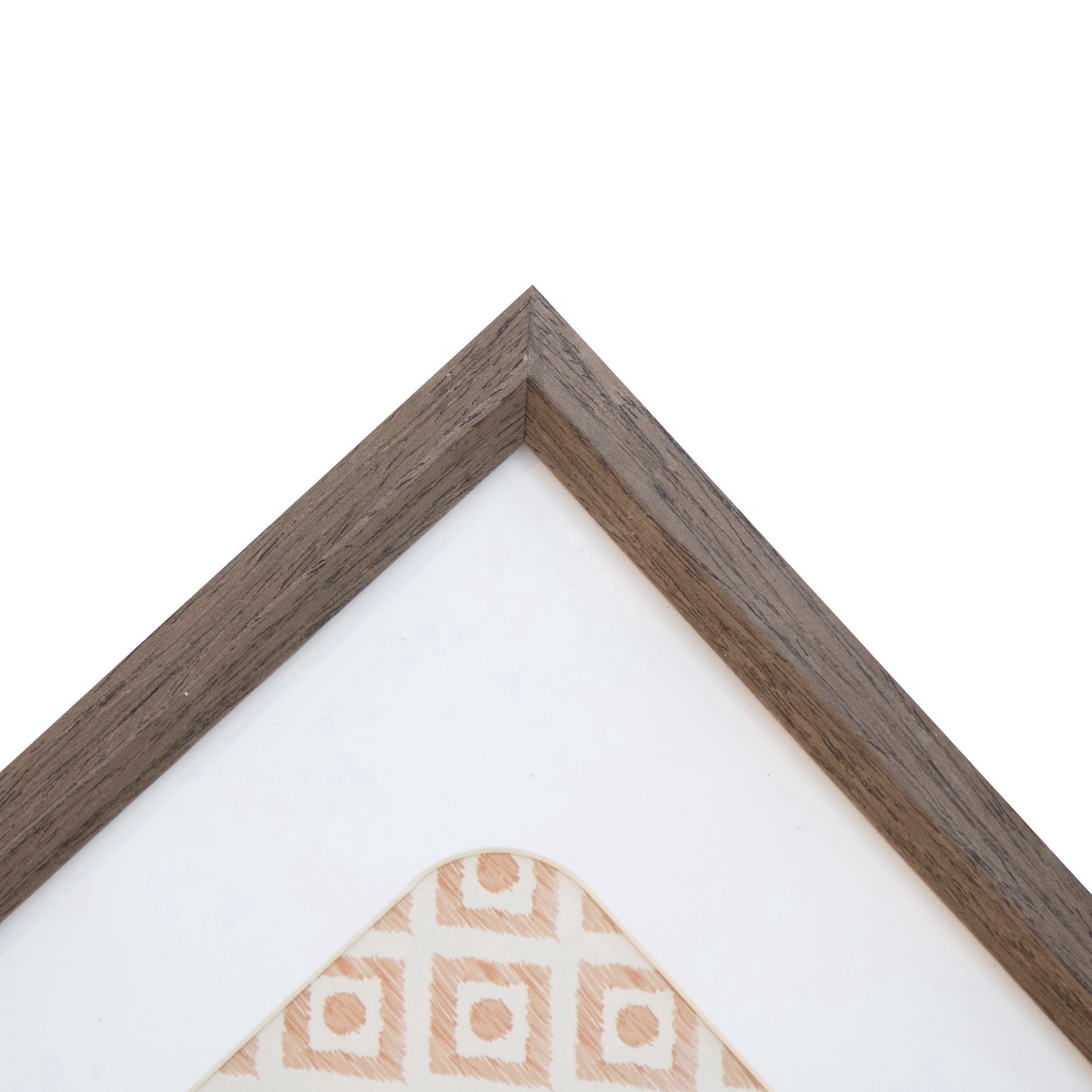 slide 4 of 5, Neutral Basic Dark Brown Frame With Mat By Studio Decor, 5 in x 7 in mat
