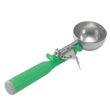 slide 1 of 1, Vollrath #12 Green Handle Stainless Steel Ice Cream Bowl, 1 ct