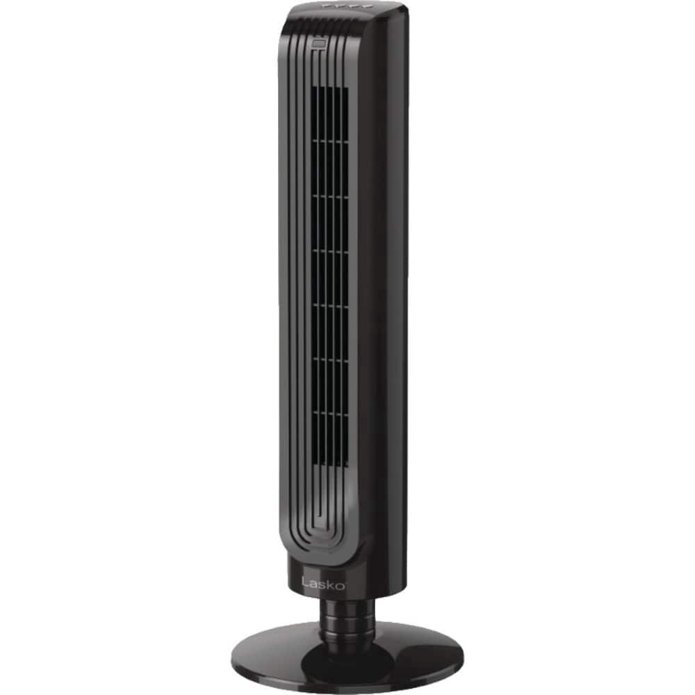 slide 1 of 1, Lasko Oscillating Tower Fan With Remote Control - Black, 32 in