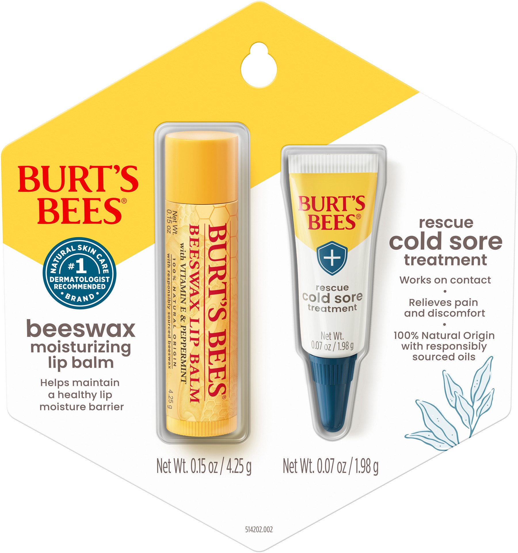 Burt's Bees Cold Sore Treatment Rapid Rescue
