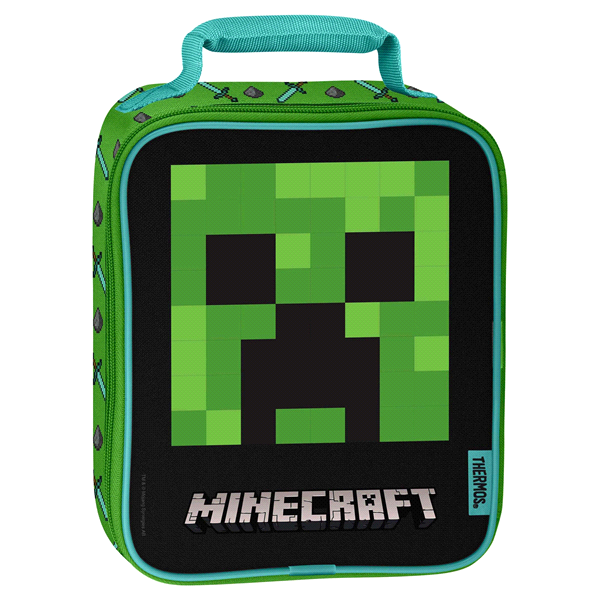 slide 1 of 1, Thermos Minecraft Lunch Box - Green, 1 ct