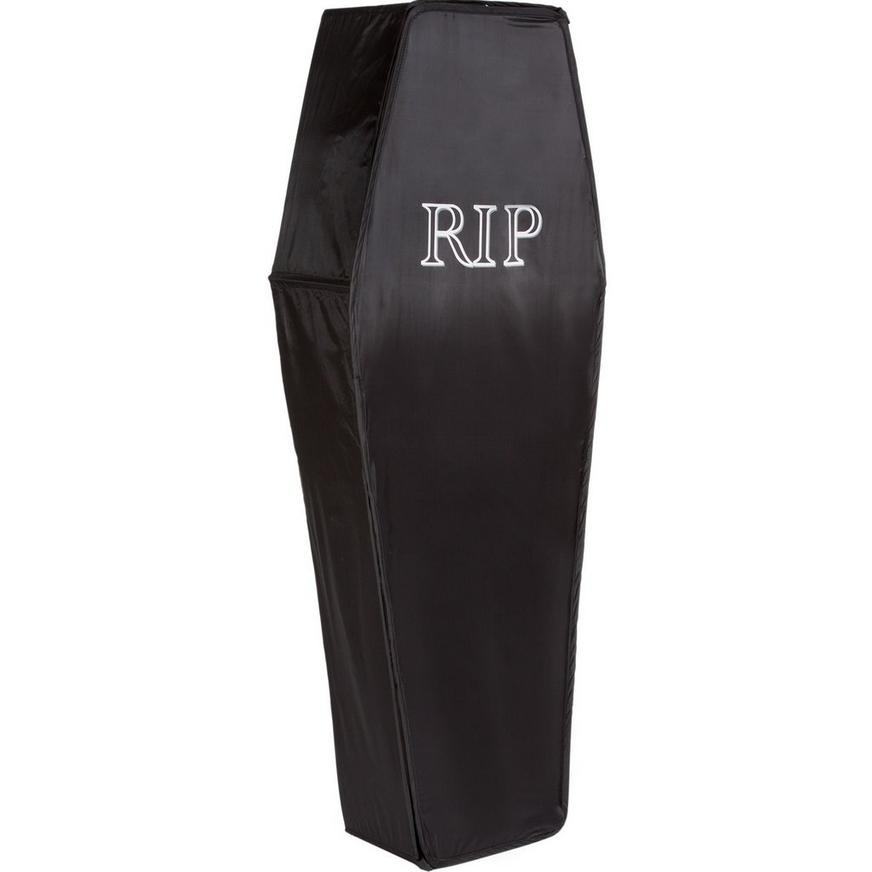 slide 1 of 1, Party City Pop Up Black Coffin, 1 ct