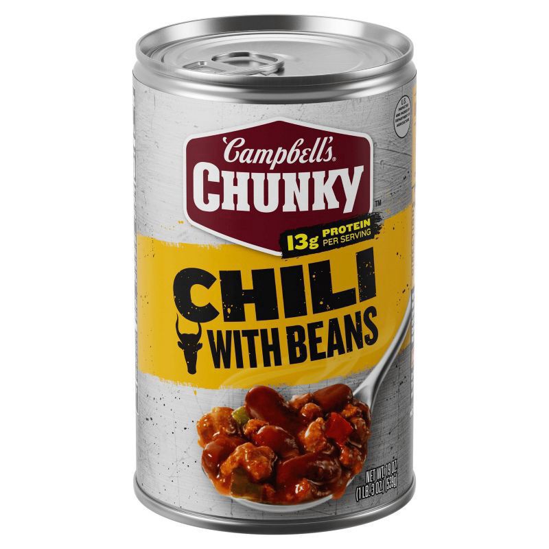 slide 1 of 80, Campbell's ChunkyTM Chili with Beans, 19 oz Can, 19 oz