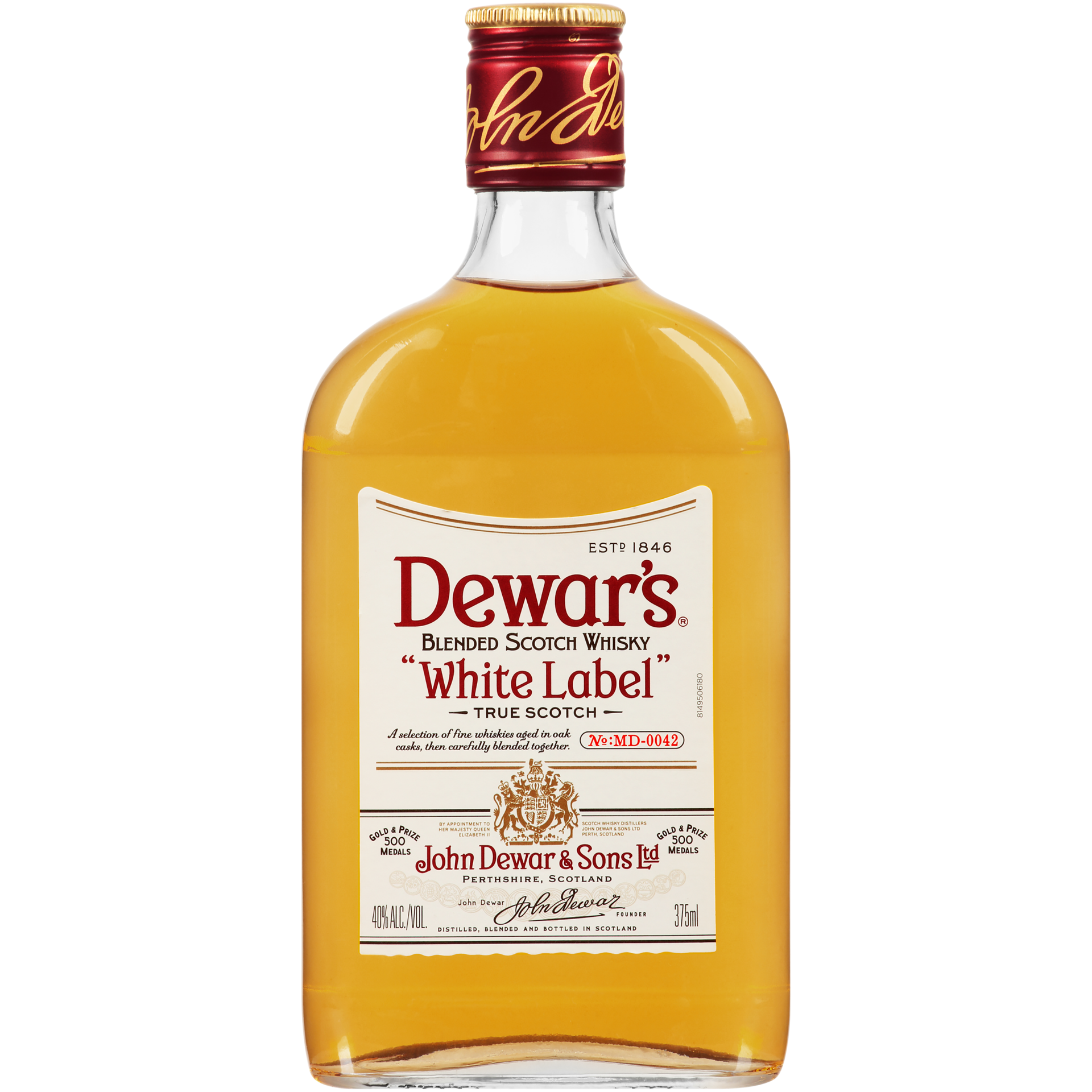 slide 1 of 5, Dewar'S White Label Blended Scotch Whisky 40% 37.5Cl/375Ml, 375 ml