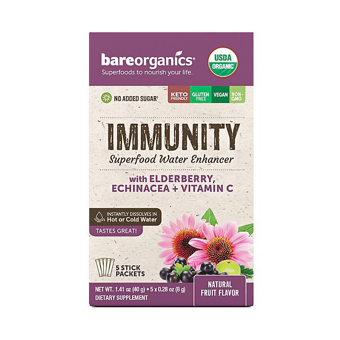 slide 2 of 7, BareOrganics Bare Organics Immunity Blend, 5 ct