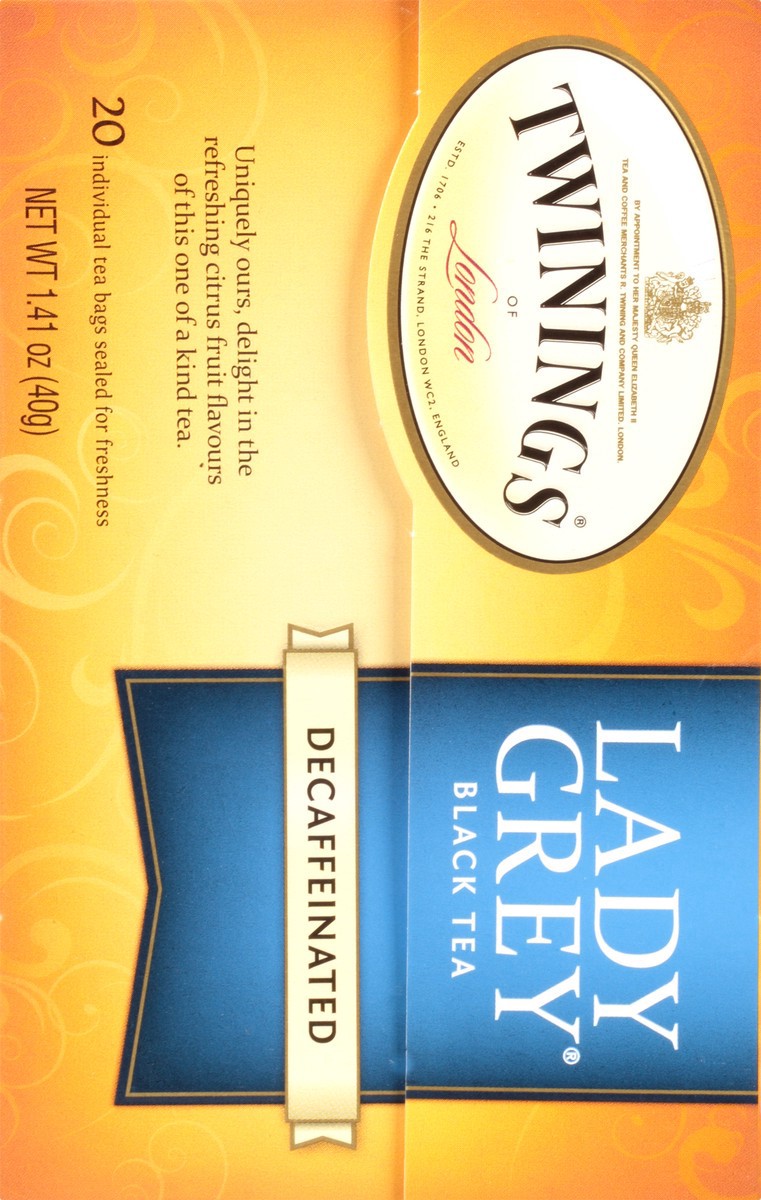 slide 3 of 15, Twinings Decaf Lady Grey Tea, 20 ct