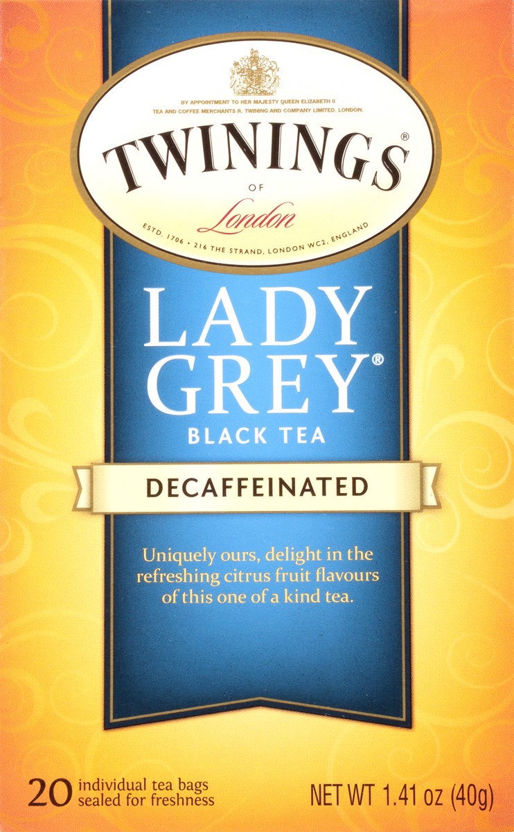 slide 4 of 15, Twinings Decaf Lady Grey Tea, 20 ct