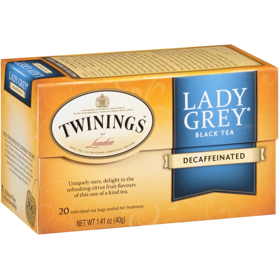 slide 13 of 15, Twinings Decaf Lady Grey Tea, 20 ct