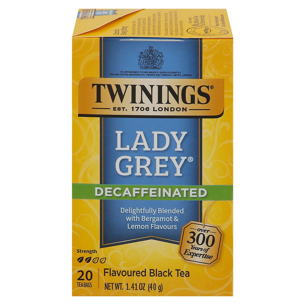 slide 1 of 15, Twinings Decaf Lady Grey Tea - 20 ct, 1.8 oz