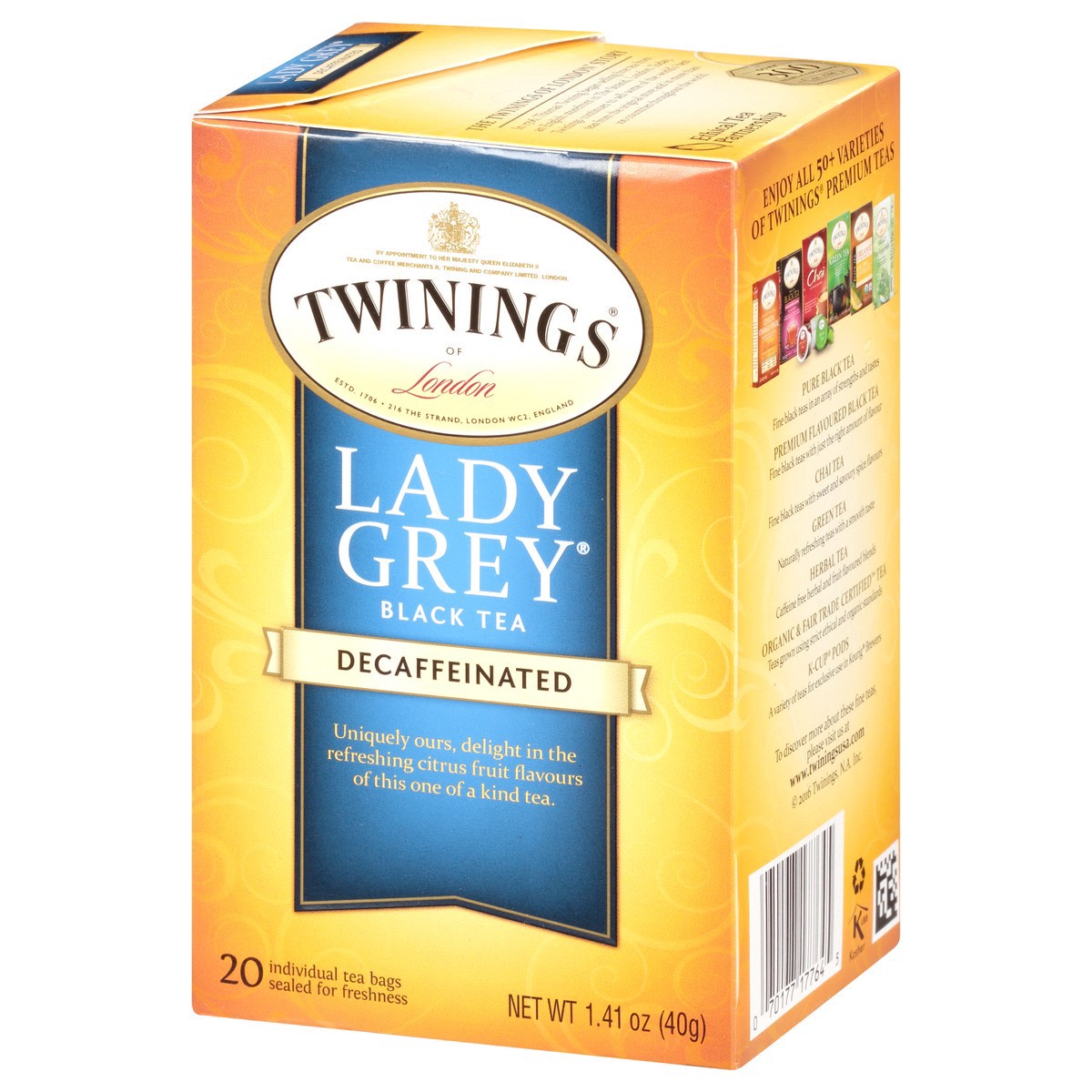 slide 7 of 15, Twinings Decaf Lady Grey Tea, 20 ct