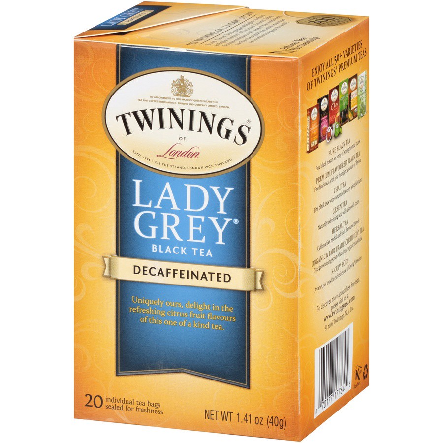 slide 8 of 15, Twinings Decaf Lady Grey Tea, 20 ct