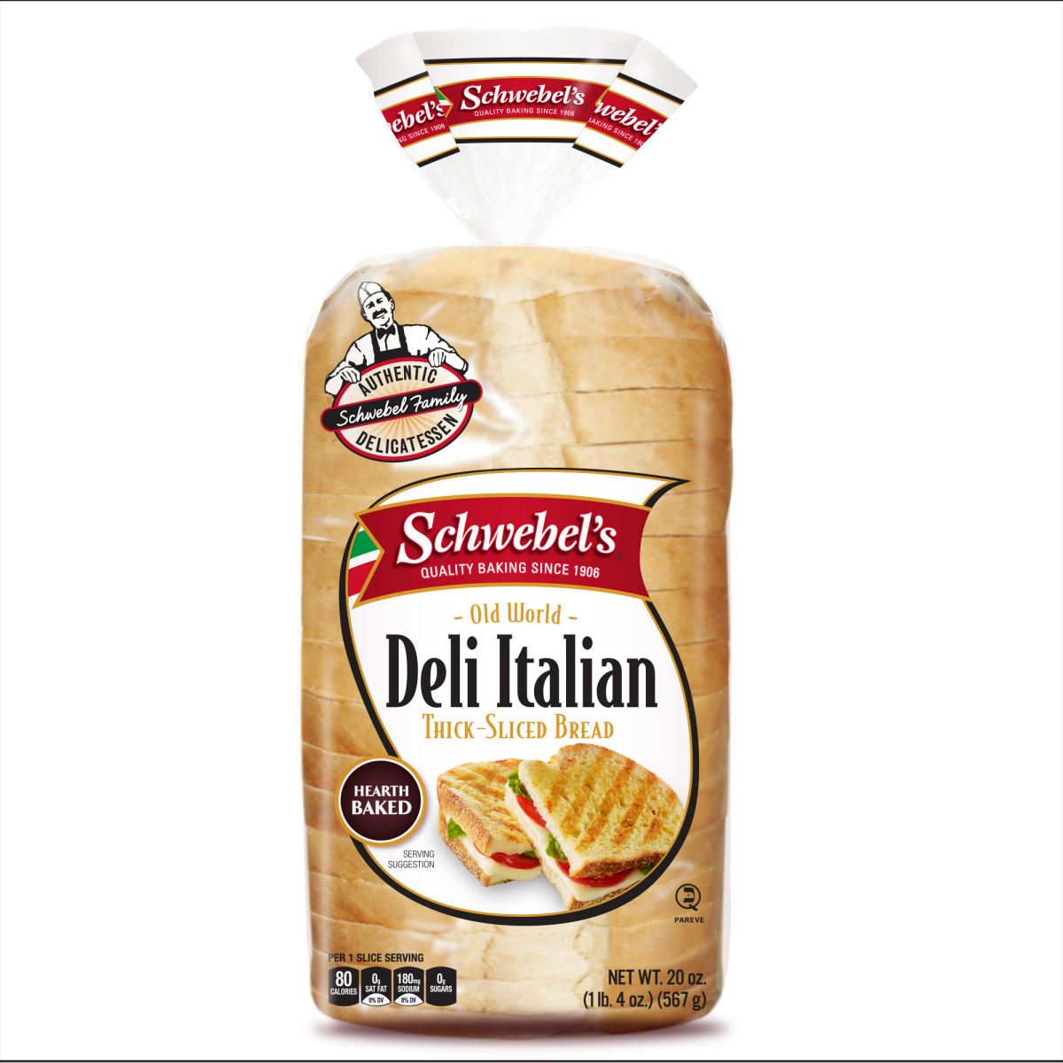 slide 1 of 1, Schwebel's Deli Italian Bread, 20 oz