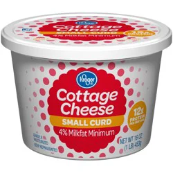 Kroger 4% Milkfat Small Curd Cottage Cheese
