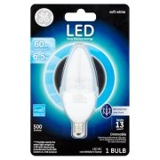 slide 1 of 1, Ge Light Bulb, Led, 4 Watt, Bent Tip, Medium Base, Soft White, Frost Finish, 1Pk, 1 ct