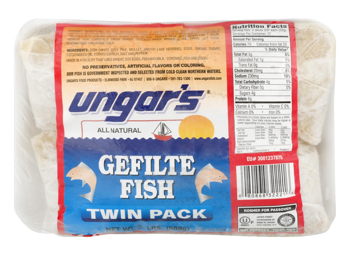 slide 1 of 1, Ungar's Gefilte Fish, 2 ct; 32 oz