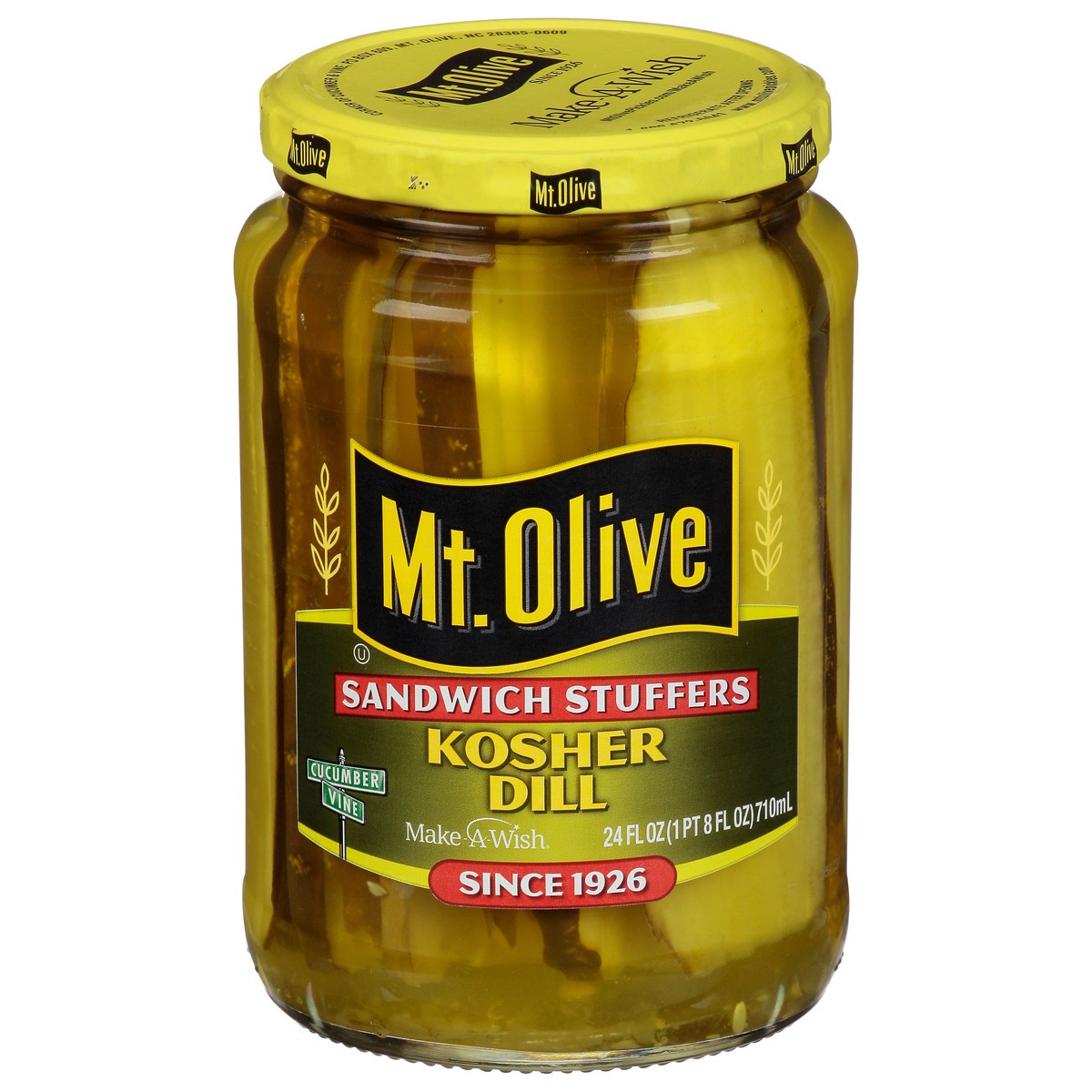 slide 1 of 7, Mt. Olive Sandwich Stuffers Kosher Dill Pickles 24 fl oz, 24 fl oz