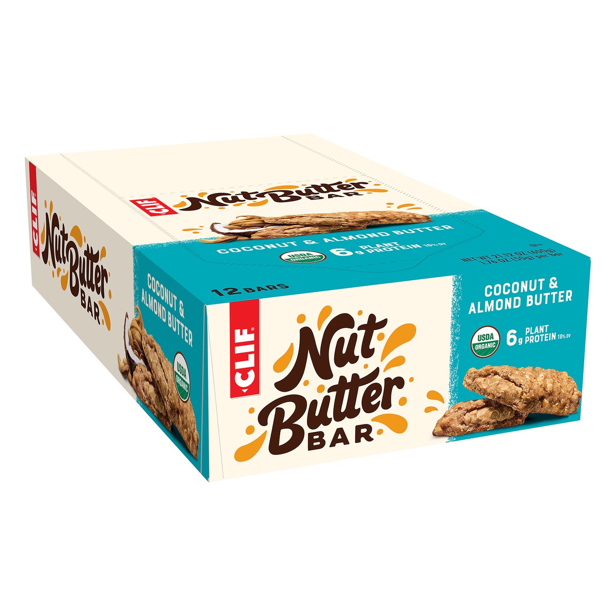 slide 2 of 10, CLIF Bar Nut Butter Filled Coconut Almond Butter Energy Bar, 12 ct; 1.76 oz