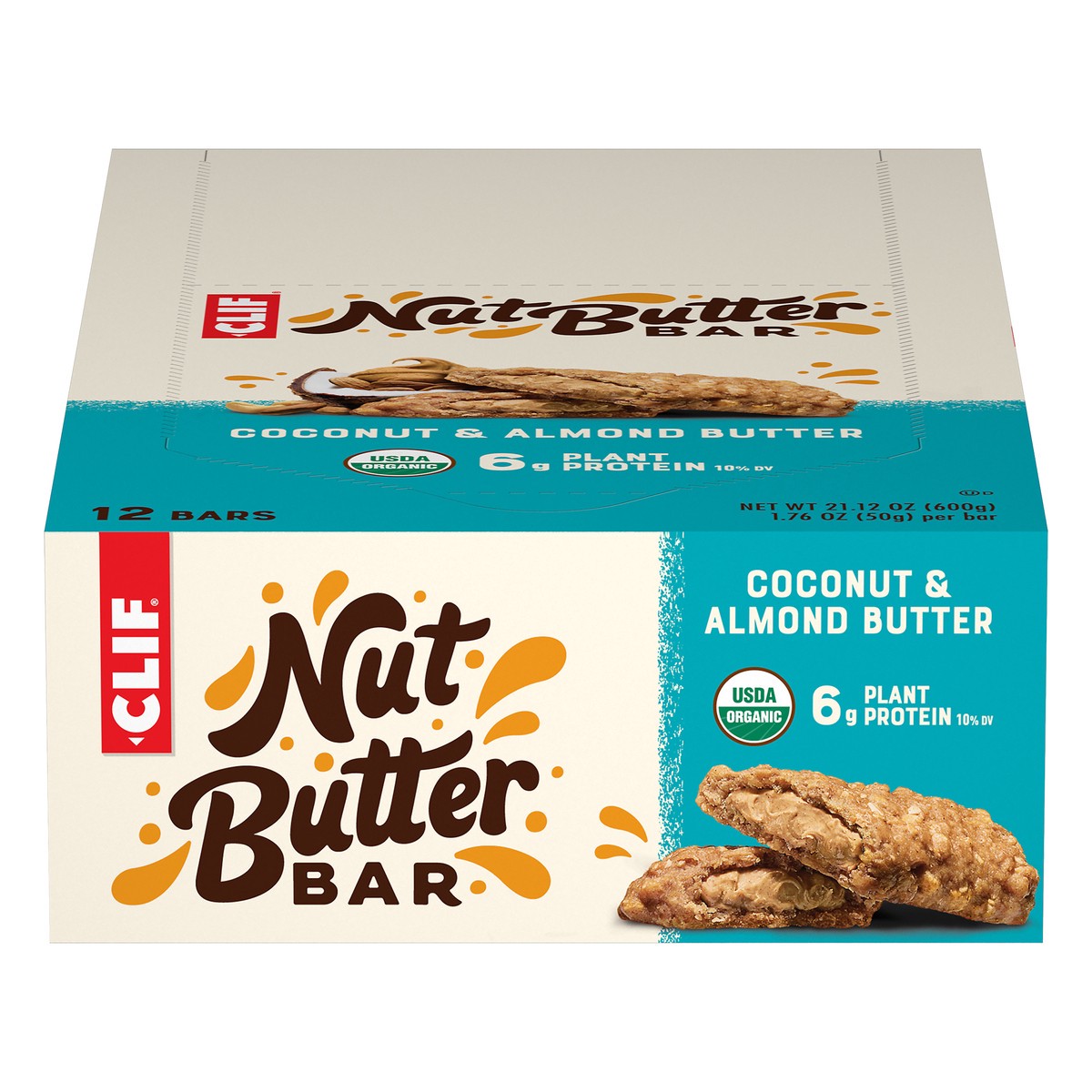 slide 1 of 10, CLIF Bar Nut Butter Filled Coconut Almond Butter Energy Bar, 12 ct; 1.76 oz