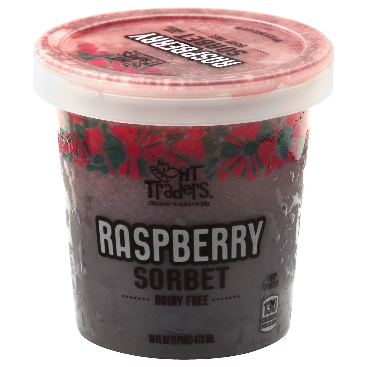 slide 1 of 10, Ht Traders Raspberry Sorbet, 1 pint