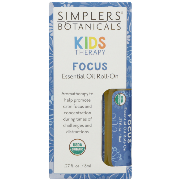 slide 1 of 1, Simplers Kids Therapy Focus Roll-On, 0.27 fl oz