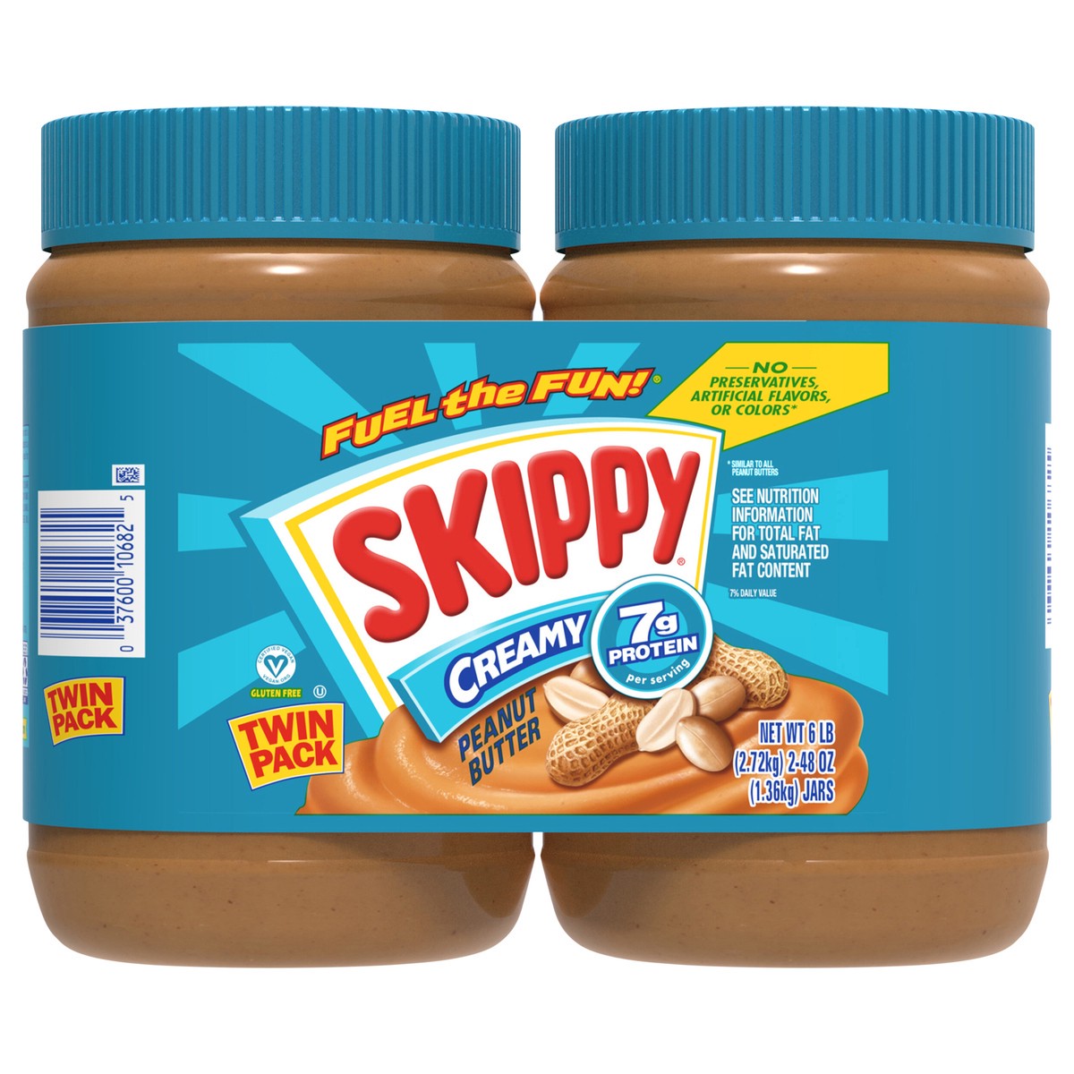 slide 4 of 13, SKIPPY Creamy Peanut Butter Twin-Pack, 2 ct