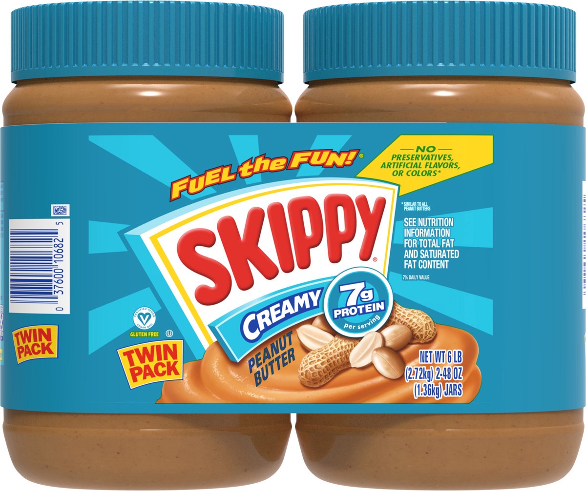 slide 13 of 13, SKIPPY Creamy Peanut Butter Twin-Pack, 2 ct