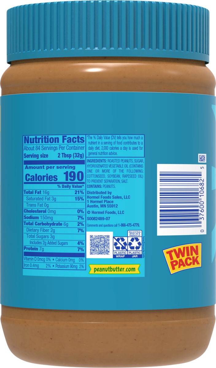 slide 9 of 13, SKIPPY Creamy Peanut Butter Twin-Pack, 2 ct