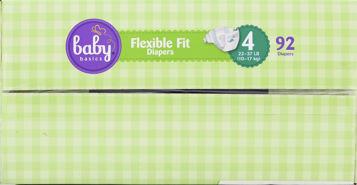 slide 6 of 7, Baby Basics Diapers 92 ea, 92 ct