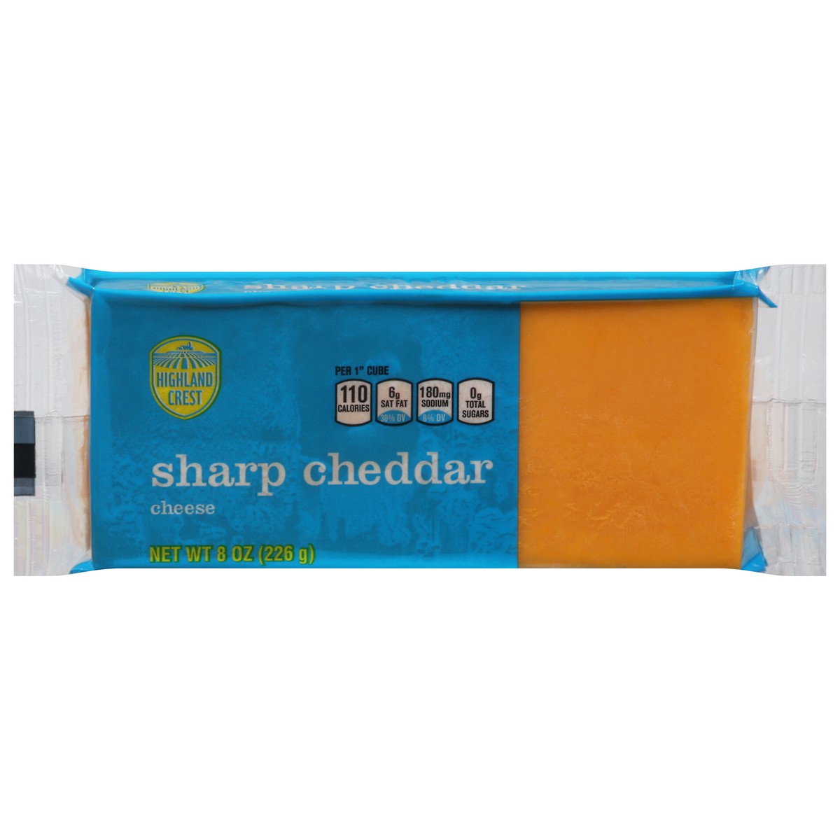 slide 1 of 11, Highland Crest Sharp Cheddar Cheese 8 oz, 8 oz