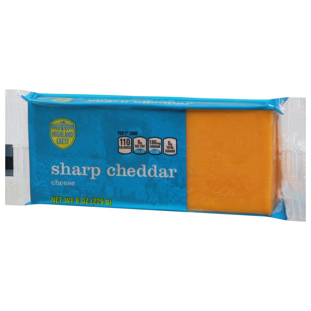 slide 8 of 11, Highland Crest Sharp Cheddar Cheese 8 oz, 8 oz