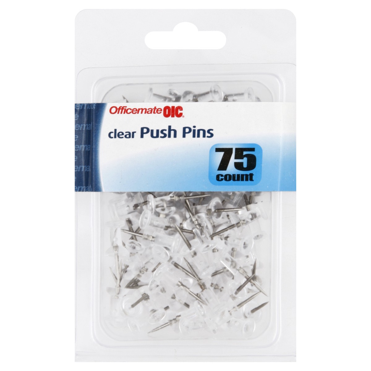 slide 2 of 2, OIC Push Pins 75 ea, 75 ct