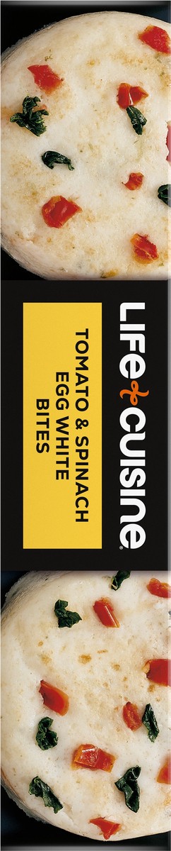 slide 7 of 9, Life Cuisine Frozen Meal Tomato & Spinach Egg White Egg Bites, Carb Wise Microwave Meal, Carb Conscious Frozen Snacks, 4.5 oz