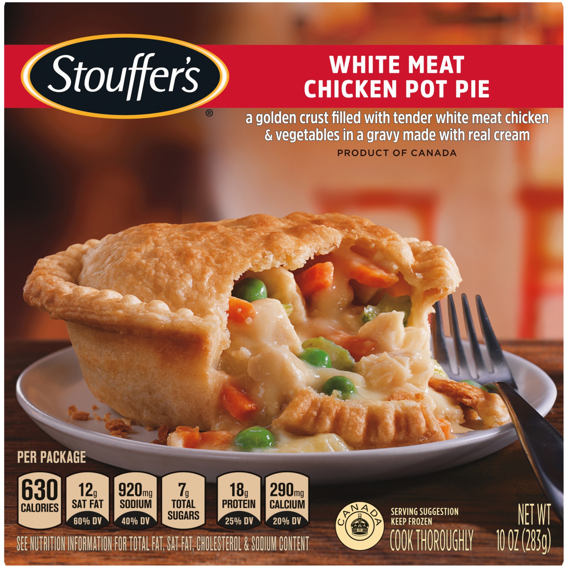 slide 1 of 1, Stouffer's White Meat Chicken Pot Pie, 10 oz