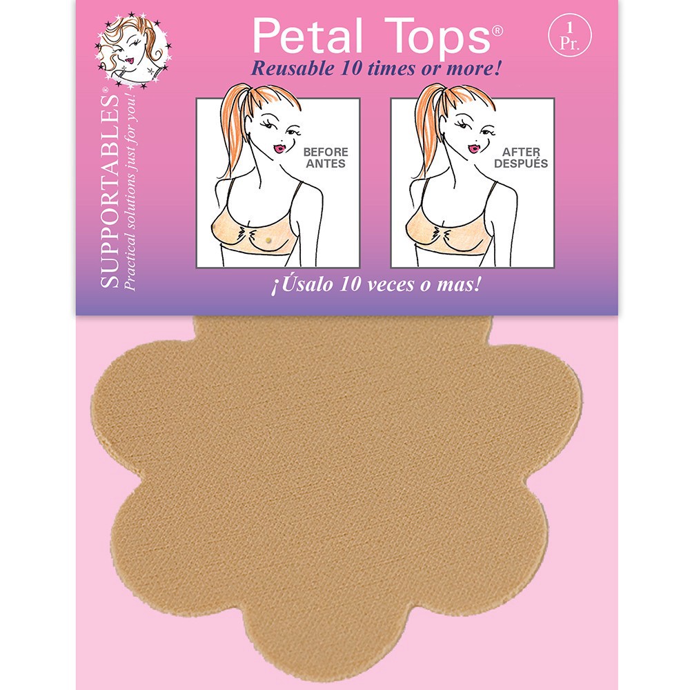 slide 4 of 4, Supportables by Braza Star-Shaped Disposable Petal Tops, 1 ct