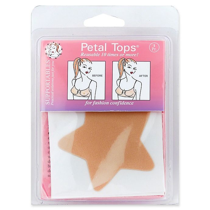 slide 1 of 4, Supportables by Braza Star-Shaped Disposable Petal Tops, 1 ct