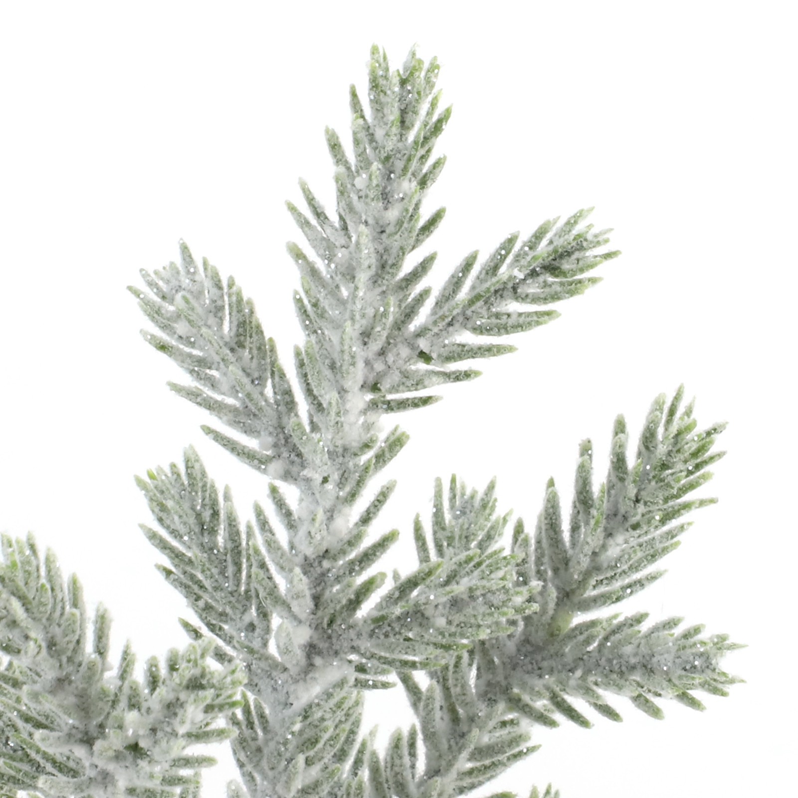 slide 2 of 3, 12" Snowy Green Pine Accent Tree In Plaid Fabric Base By Ashland, 6 in x 6 in x 12 in