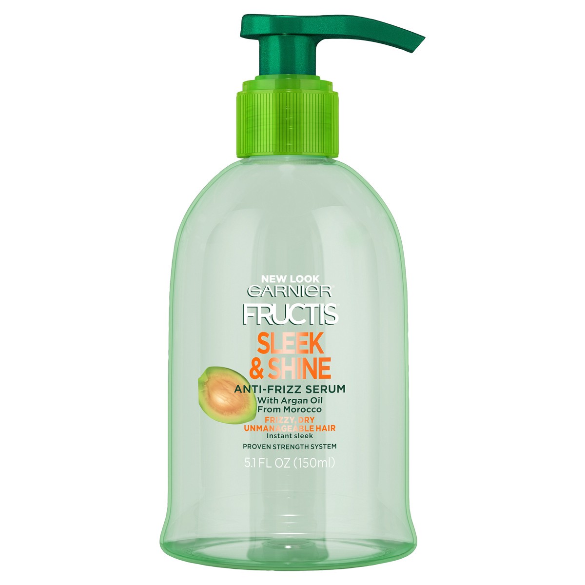 slide 1 of 6, Garnier Sleek & Shine Anti-Frizz Serum, 5.10 fl oz