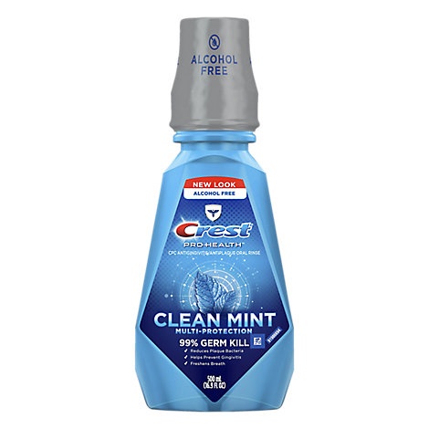 slide 1 of 1, Crest Pro Health Mouthwash Alcohol Free Multi Protection Clean Mint, 16.9 fl oz