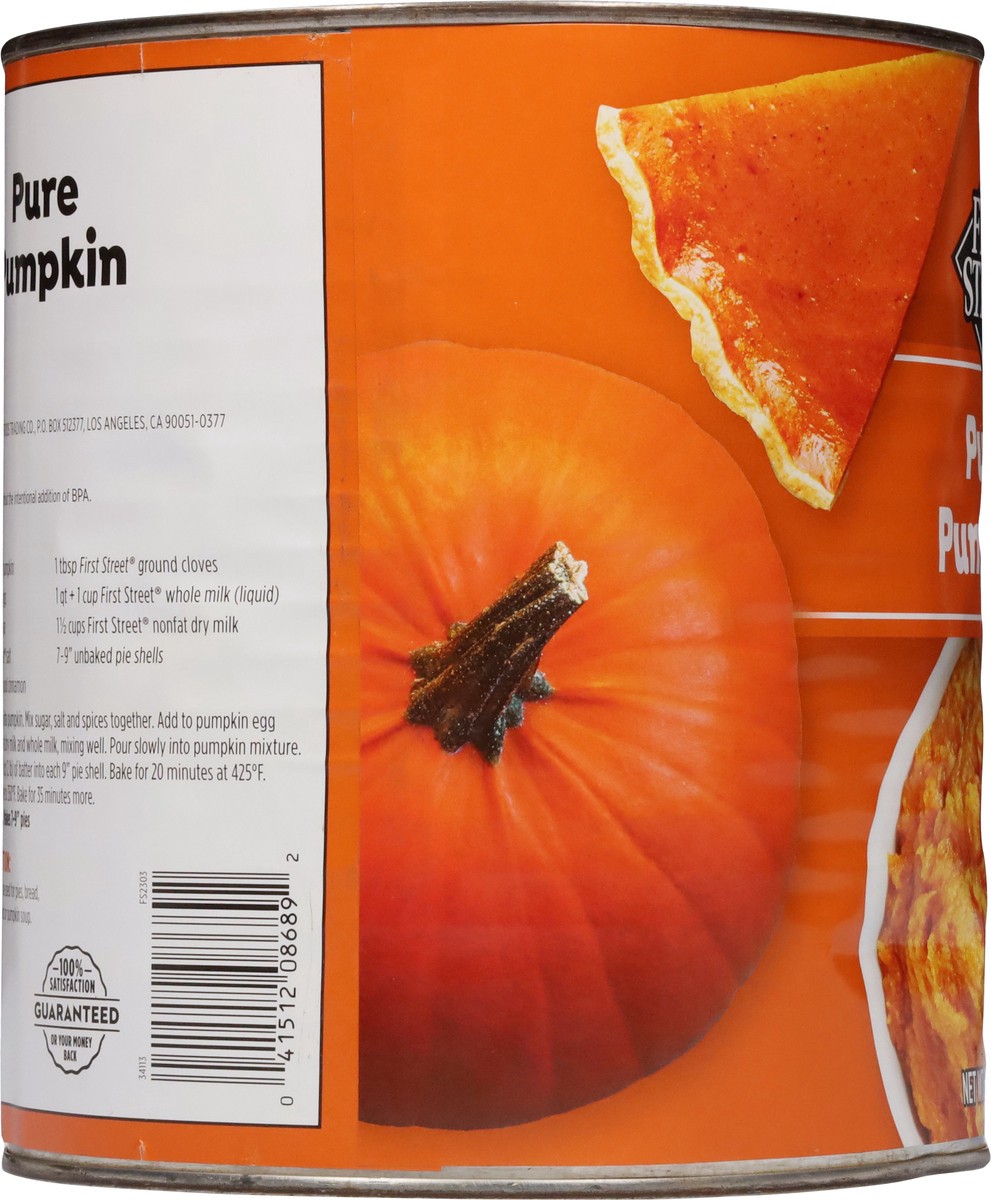 slide 7 of 15, Cb22 First Street Solid Pack Pumpkin 100% Pure, 106 oz