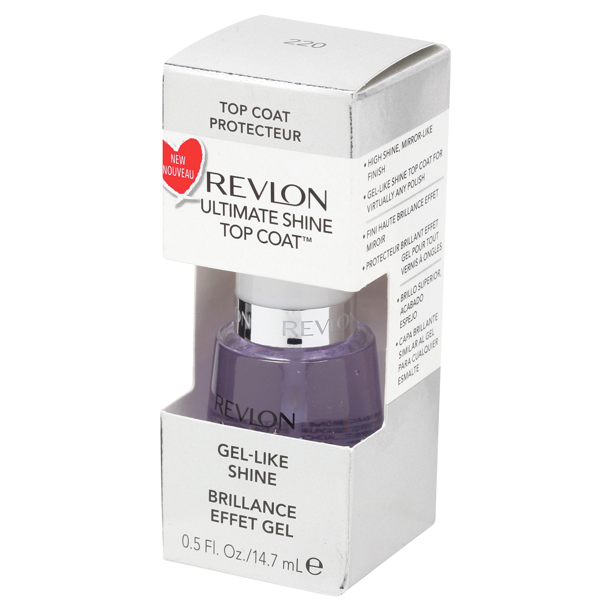 slide 6 of 8, Revlon Ultimate Shine Top Coat, 0.5 fl oz