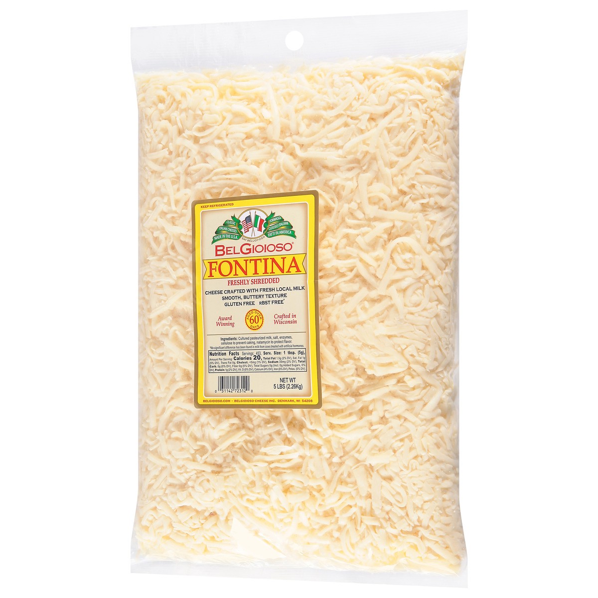 slide 3 of 11, BelGioioso Shredded Cheese Fontina, 5 lb