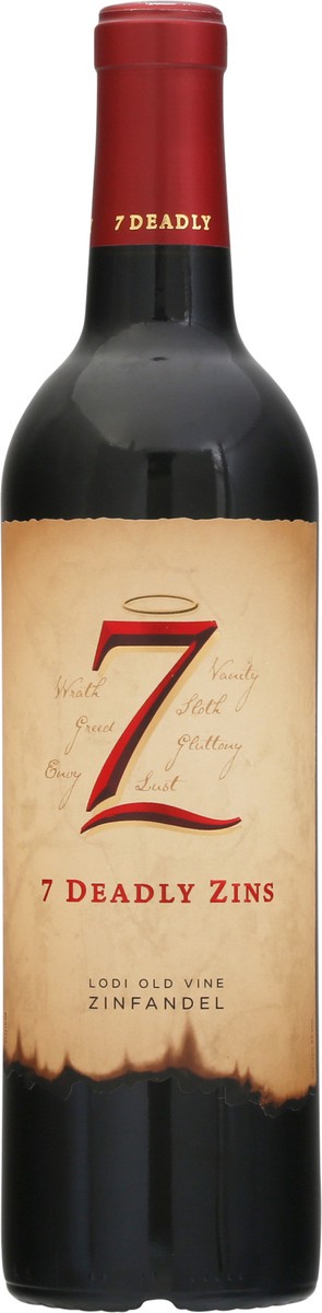 slide 2 of 11, 7 Deadly Zins Zins Zinfandel Red Wine – 750ml, 2017 California, 750 ml