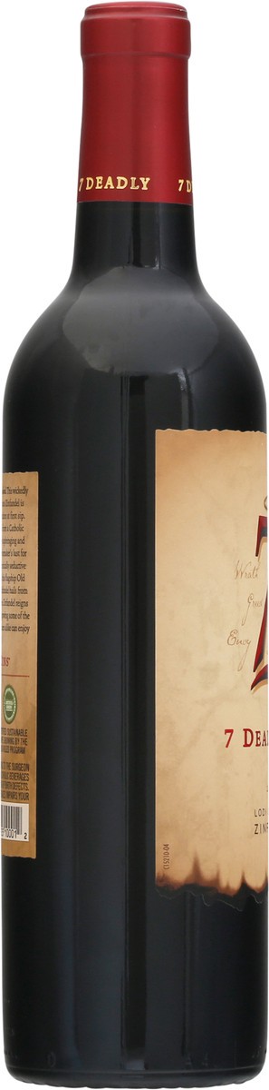 slide 5 of 11, 7 Deadly Zins Zins Zinfandel Red Wine – 750ml, 2017 California, 750 ml