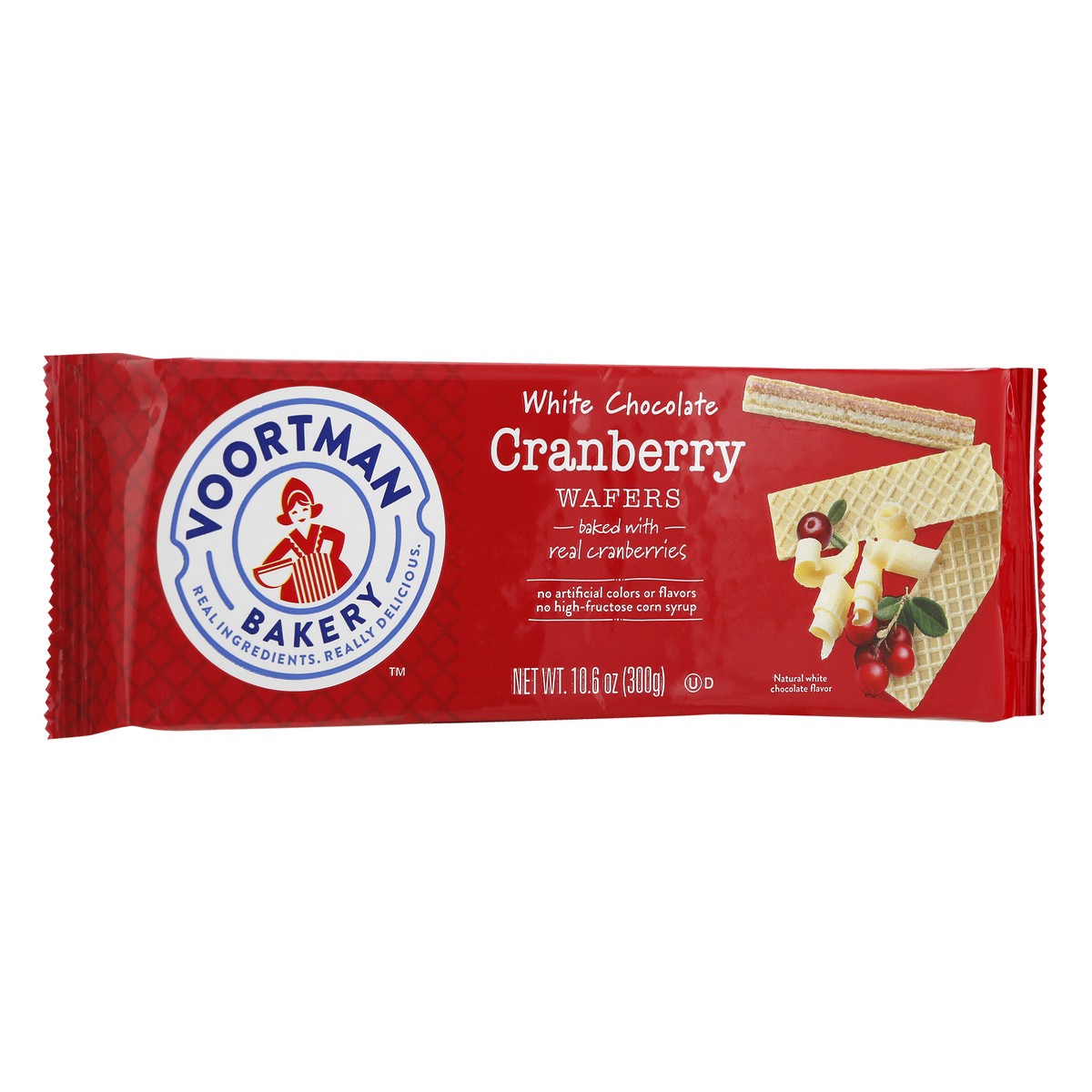 slide 2 of 11, Voortman Bakery White Chocolate & Cranberry Wafers Seasonal, 10.6 oz