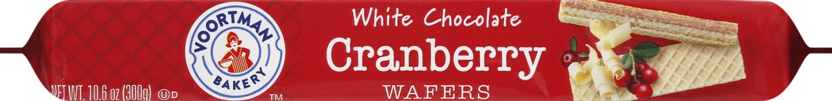 slide 9 of 11, Voortman Bakery White Chocolate & Cranberry Wafers Seasonal, 10.6 oz