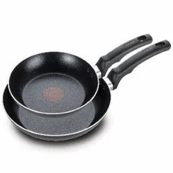 T-Fal® Essentials Non-Stick Black Set 8/10in Fry Pan