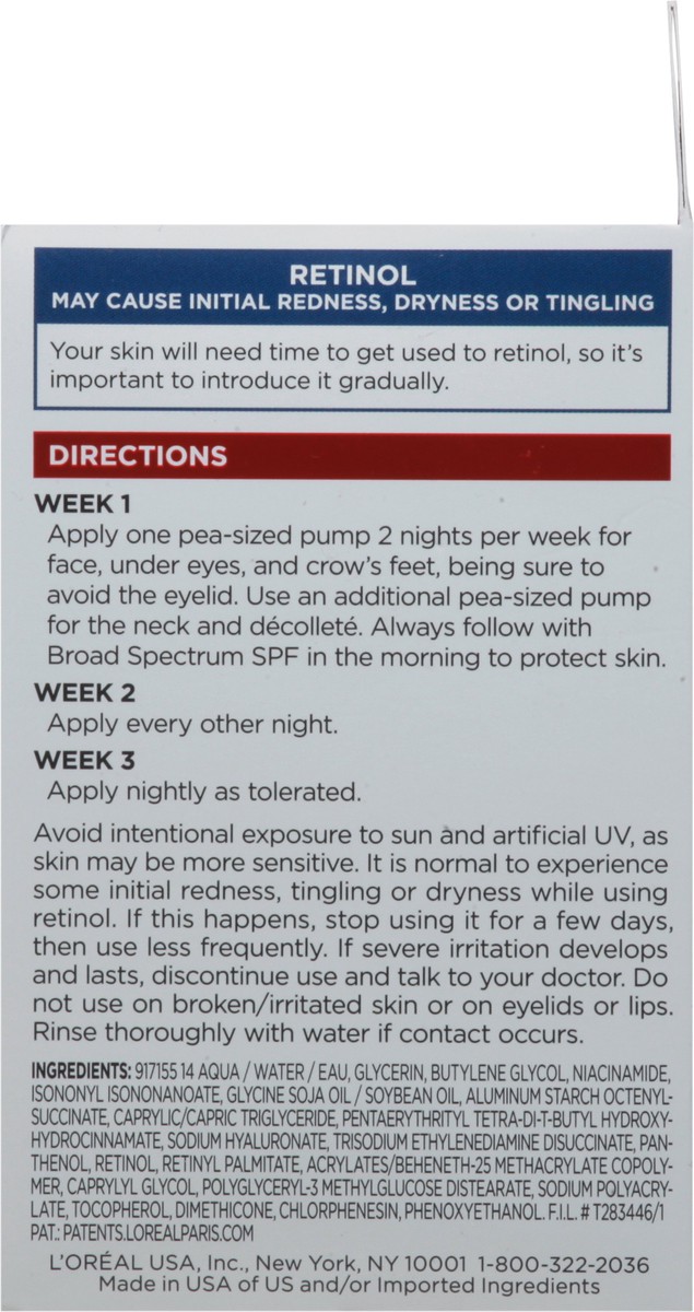 slide 4 of 9, L'Oréal L'Oreal Paris Revitalift Pressed night moisturizer with Retinol, hydrates, 1.7 oz