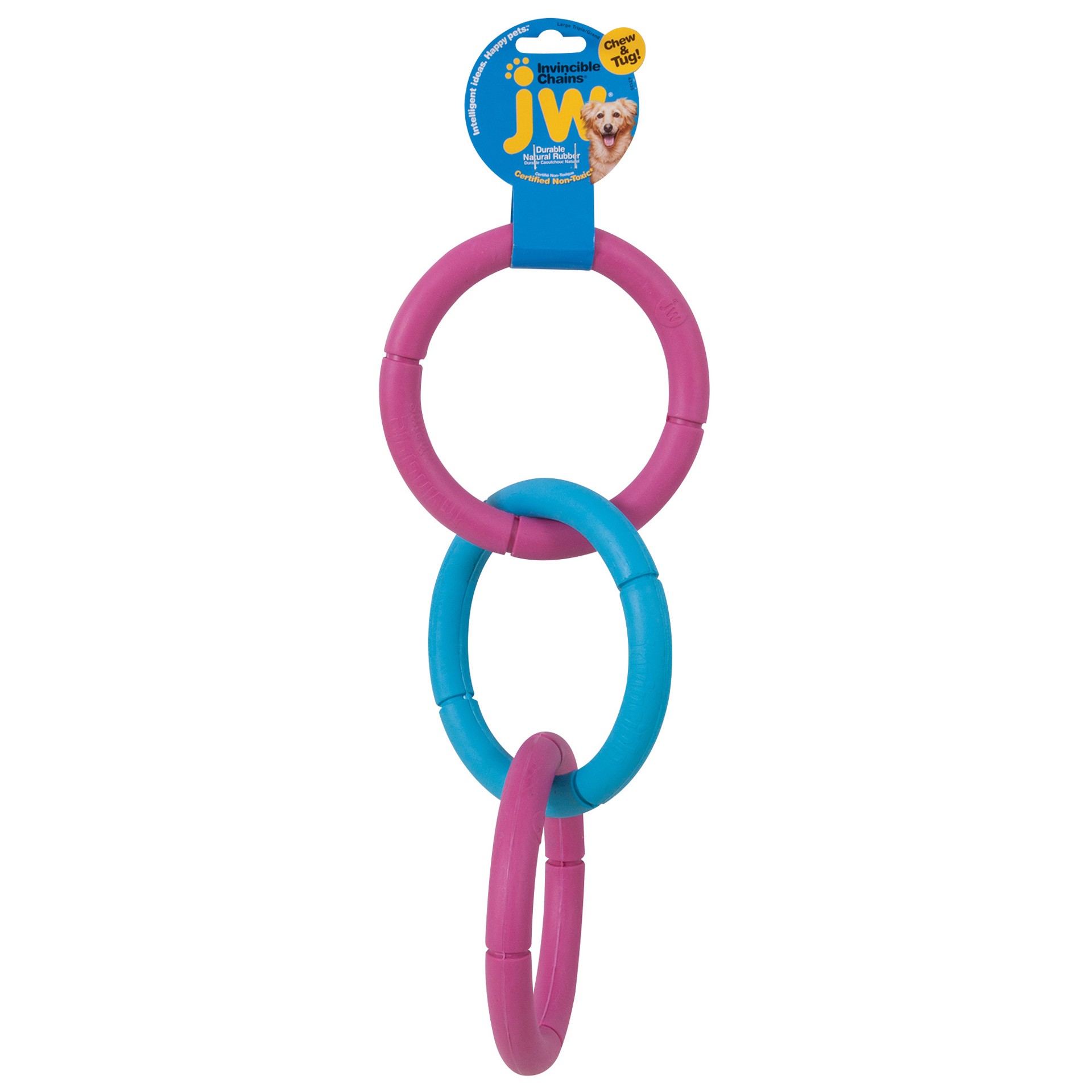 slide 2 of 10, JW Invincible Chains Dog Toy, LG