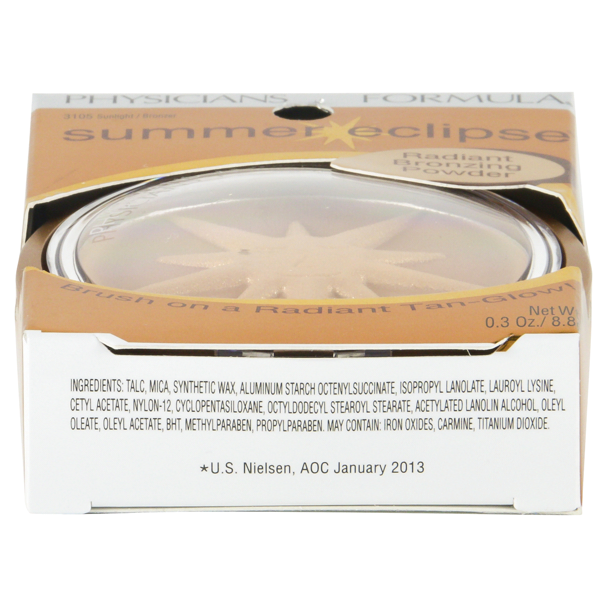 slide 3 of 4, Physicians Formula Summer Eclipse Bronzing & Shimmery Face Powder - Sunlight Bronzer 3105, 0.3 oz