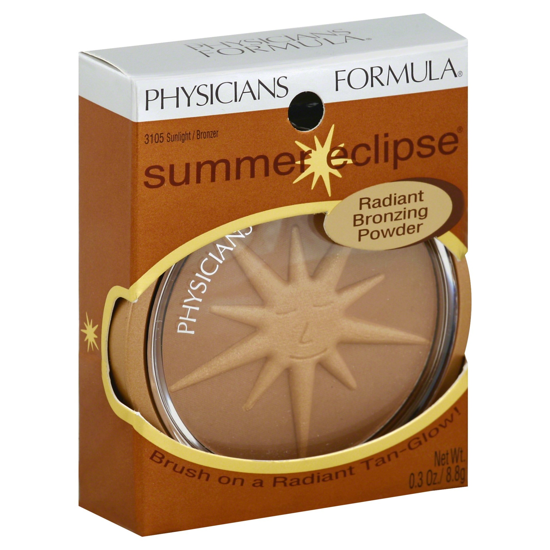 slide 1 of 4, Physicians Formula Summer Eclipse Bronzing & Shimmery Face Powder - Sunlight Bronzer 3105, 0.3 oz